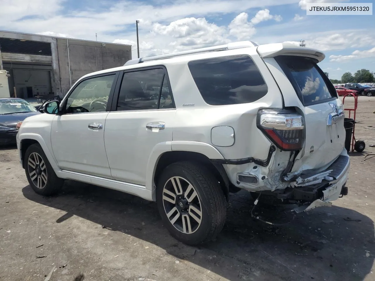 2021 Toyota 4Runner Trail VIN: JTEKU5JRXM5951320 Lot: 62662204