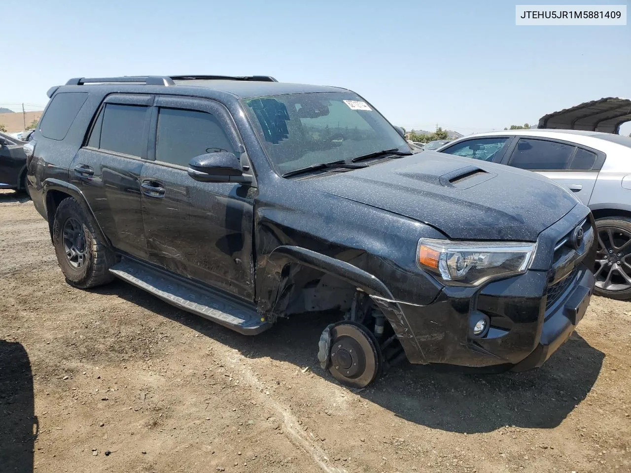 2021 Toyota 4Runner Venture VIN: JTEHU5JR1M5881409 Lot: 62712714