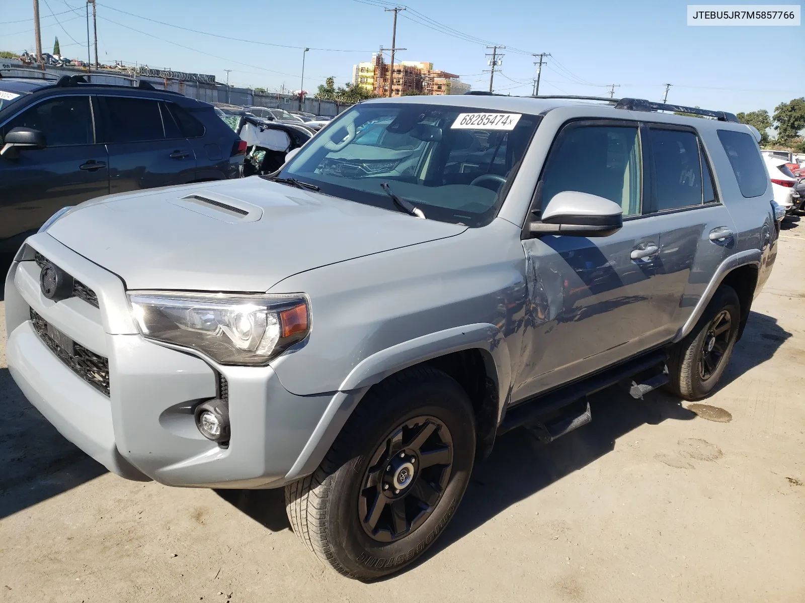 2021 Toyota 4Runner Sr5/Sr5 Premium VIN: JTEBU5JR7M5857766 Lot: 68285474