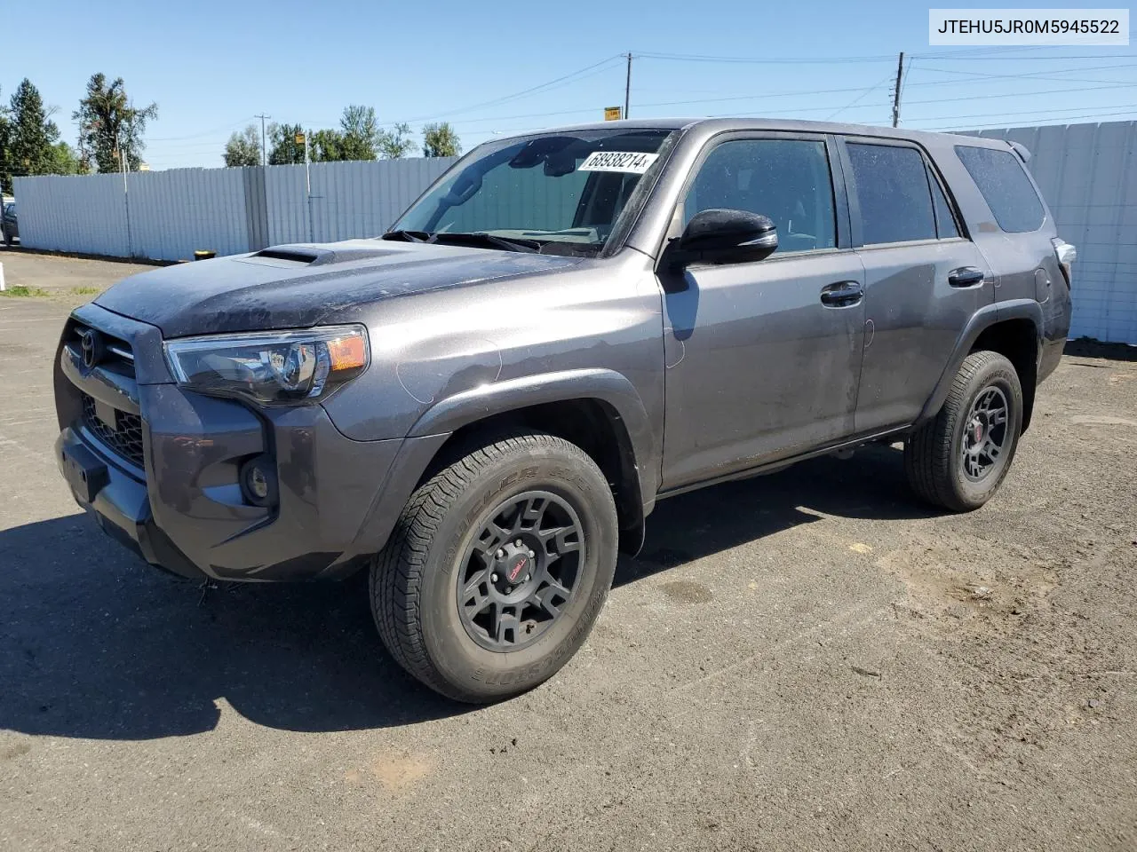 2021 Toyota 4Runner Venture VIN: JTEHU5JR0M5945522 Lot: 68938214