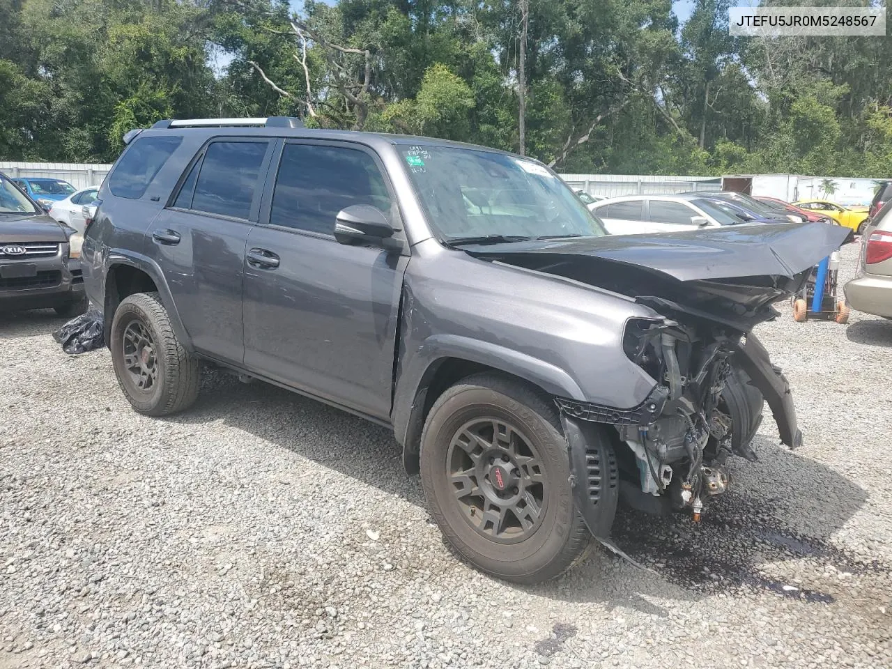 2021 Toyota 4Runner Sr5 VIN: JTEFU5JR0M5248567 Lot: 70747444