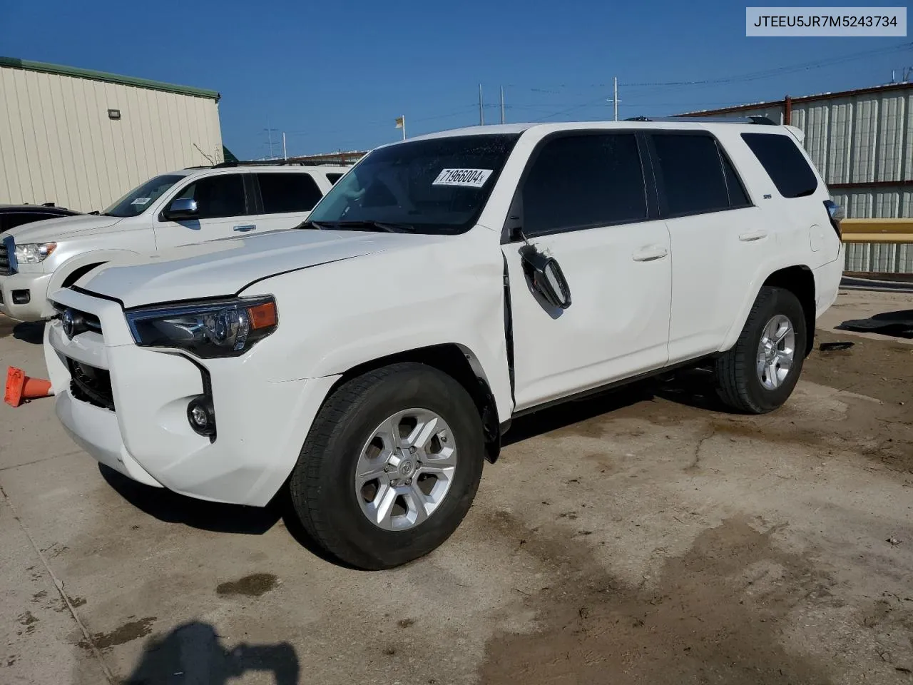 2021 Toyota 4Runner Sr5 VIN: JTEEU5JR7M5243734 Lot: 71966004