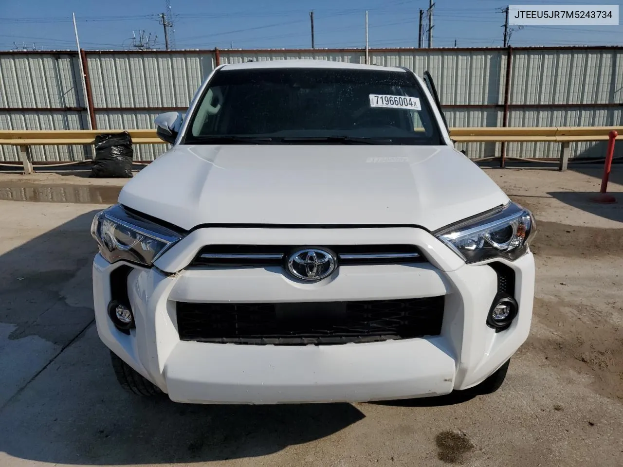 2021 Toyota 4Runner Sr5 VIN: JTEEU5JR7M5243734 Lot: 71966004