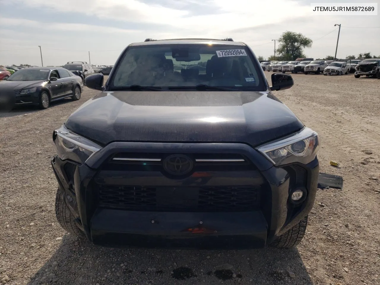 2021 Toyota 4Runner Sr5/Sr5 Premium VIN: JTEMU5JR1M5872689 Lot: 72092094