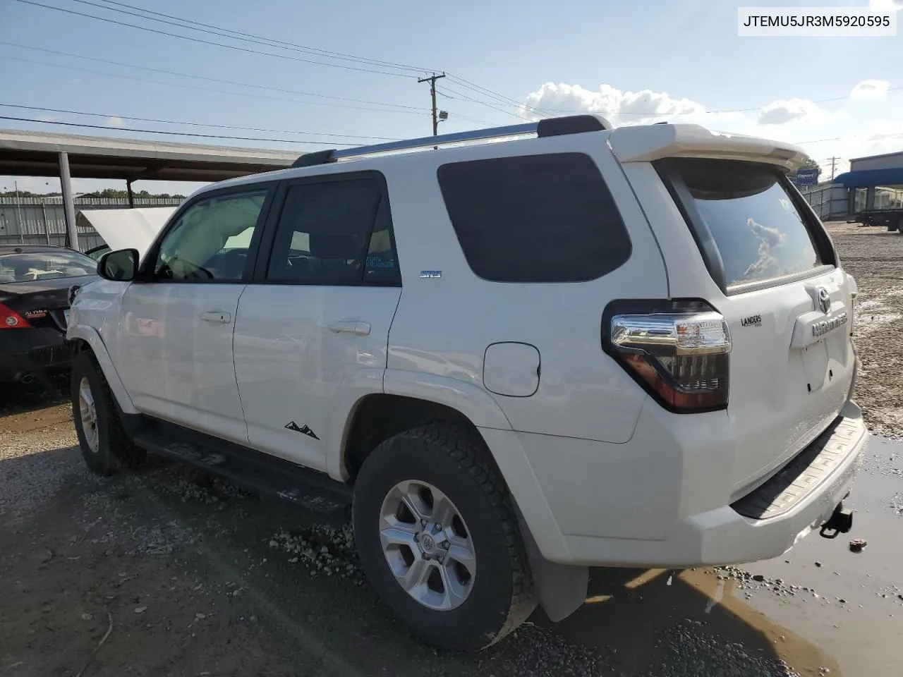 2021 Toyota 4Runner Sr5/Sr5 Premium VIN: JTEMU5JR3M5920595 Lot: 72233844