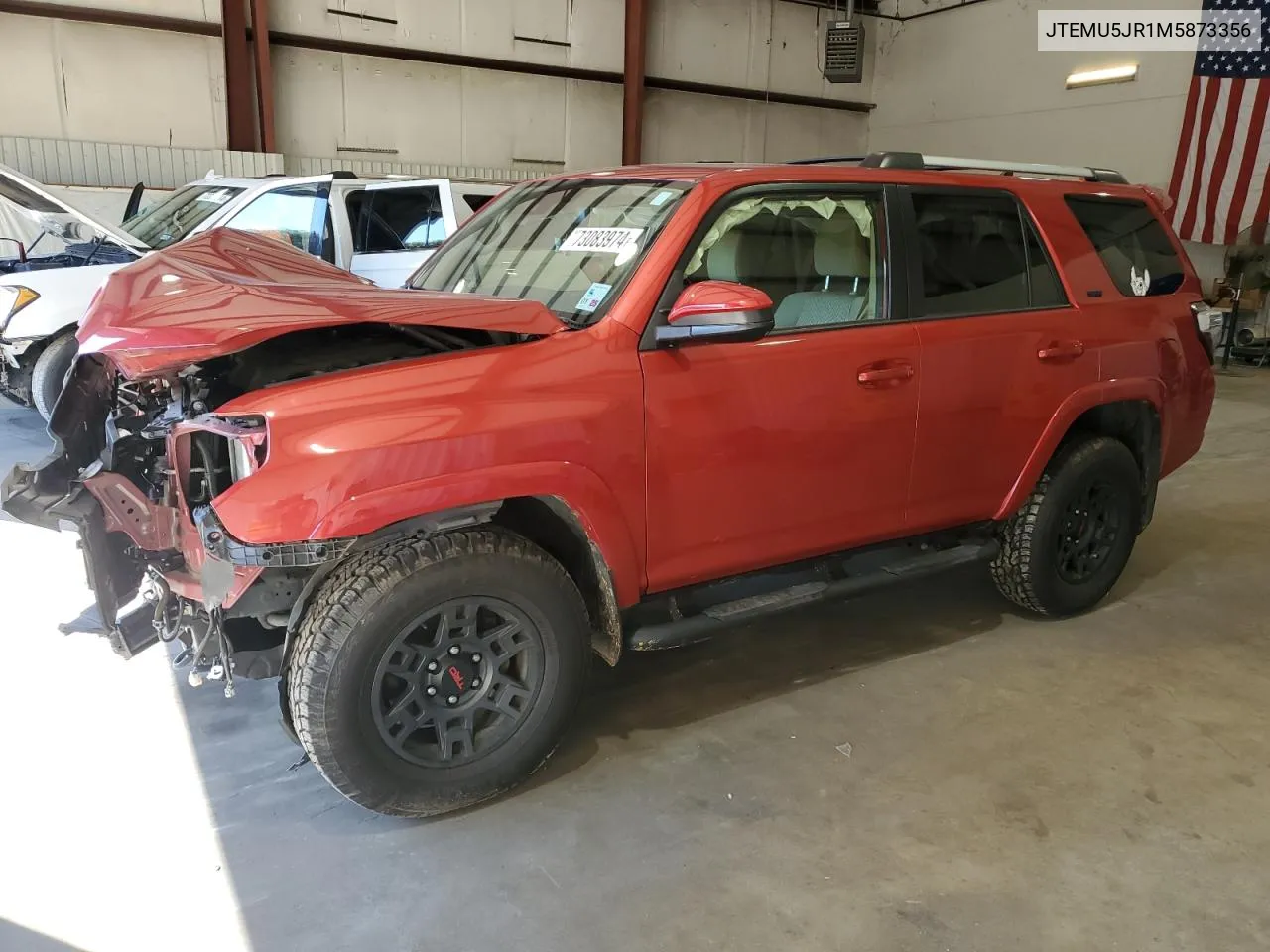 2021 Toyota 4Runner Sr5/Sr5 Premium VIN: JTEMU5JR1M5873356 Lot: 73083974