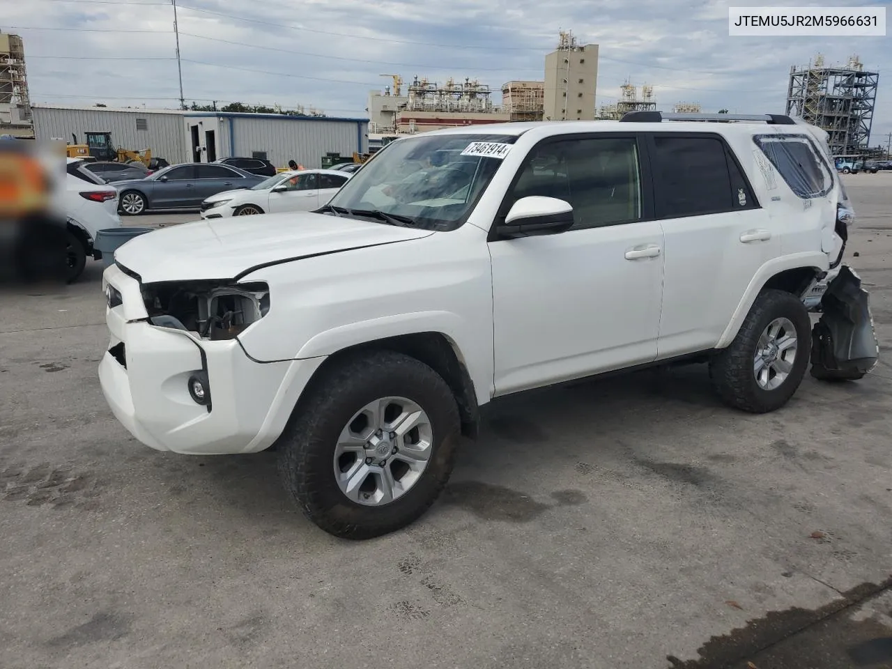 2021 Toyota 4Runner Sr5/Sr5 Premium VIN: JTEMU5JR2M5966631 Lot: 73461914