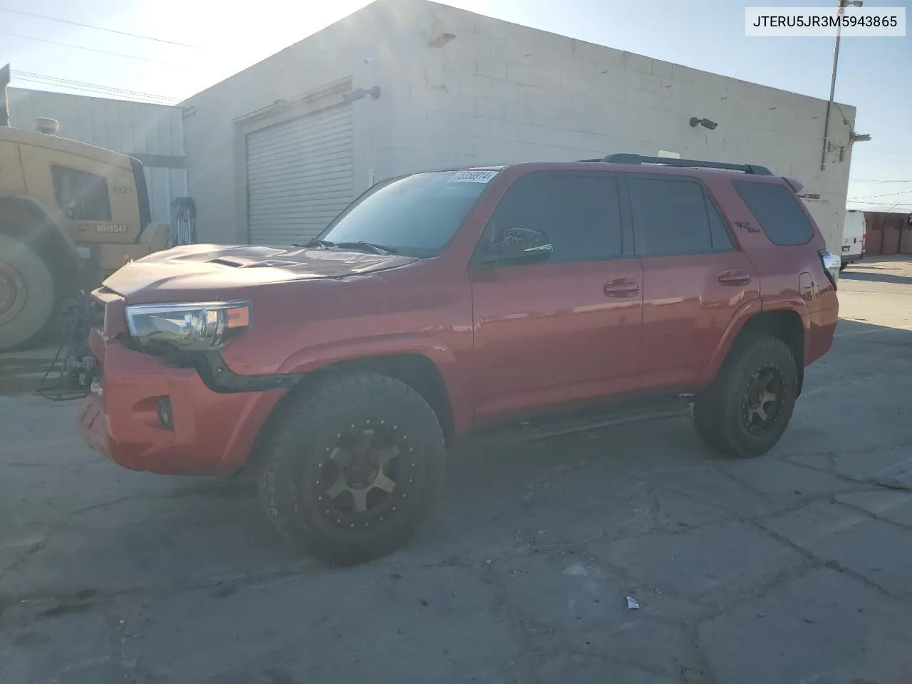 2021 Toyota 4Runner Sr5 Premium VIN: JTERU5JR3M5943865 Lot: 75358914