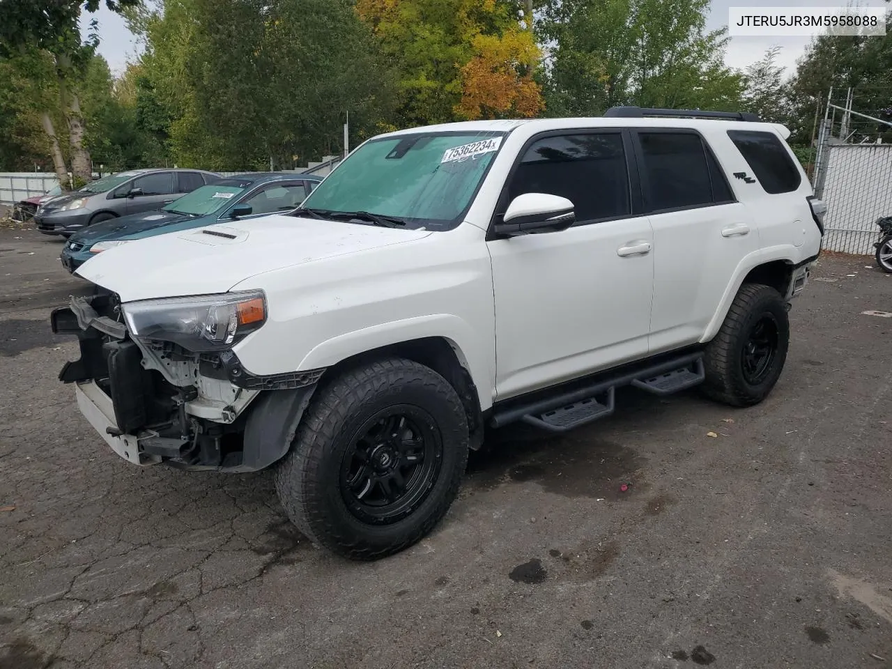 2021 Toyota 4Runner Sr5 Premium VIN: JTERU5JR3M5958088 Lot: 75362234