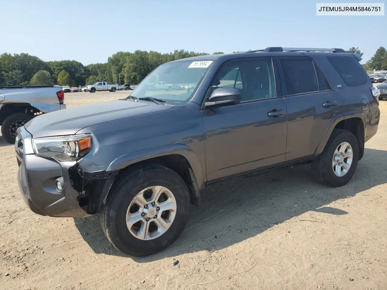 2021 Toyota 4Runner Sr5/Sr5 Premium VIN: JTEMU5JR4M5846751 Lot: 75679994