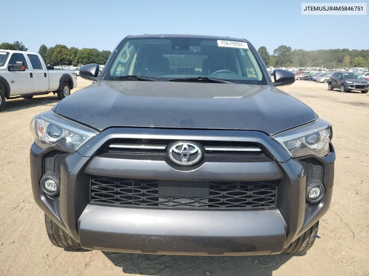 2021 Toyota 4Runner Sr5/Sr5 Premium VIN: JTEMU5JR4M5846751 Lot: 75679994