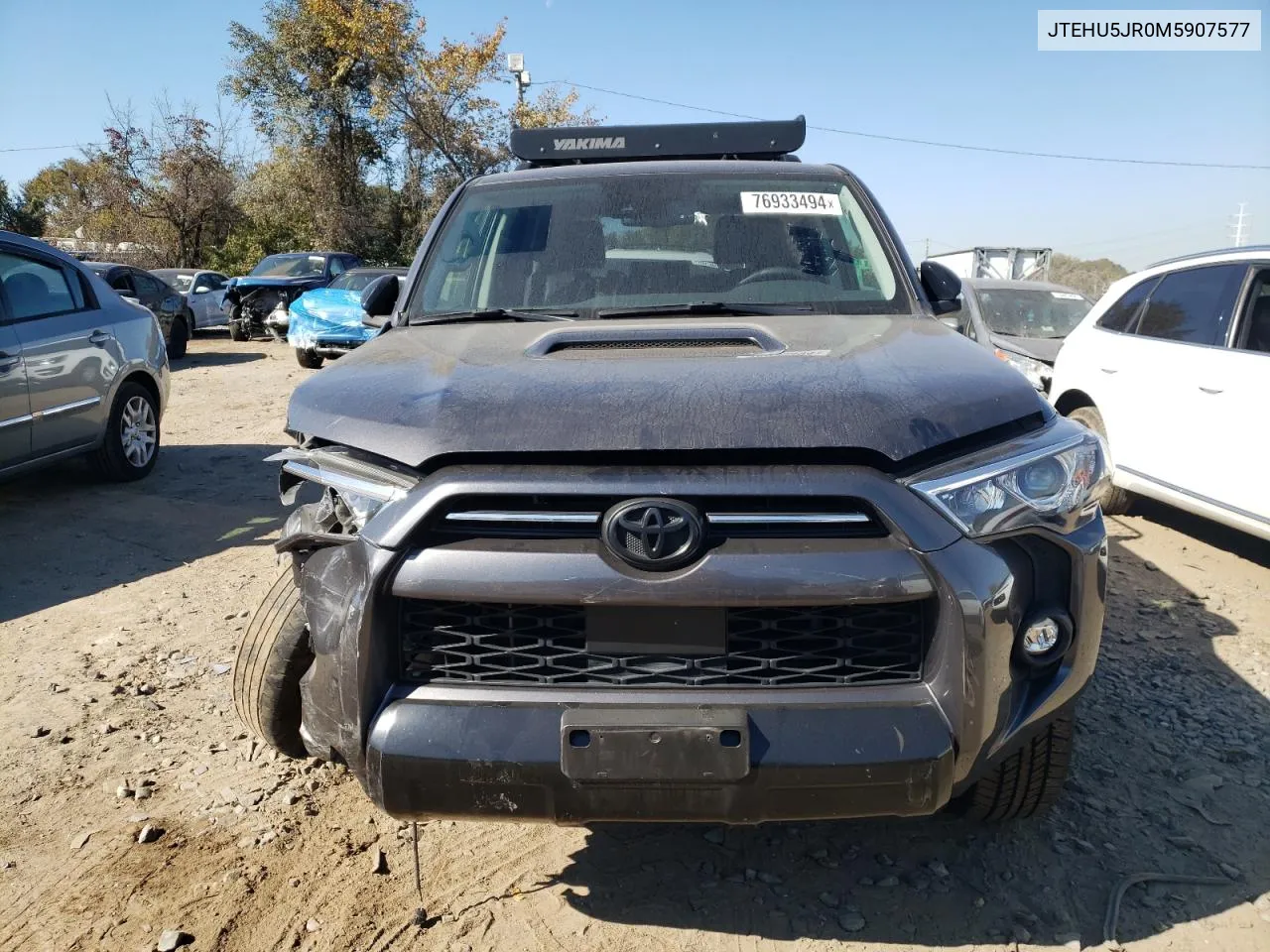 2021 Toyota 4Runner Venture VIN: JTEHU5JR0M5907577 Lot: 76933494