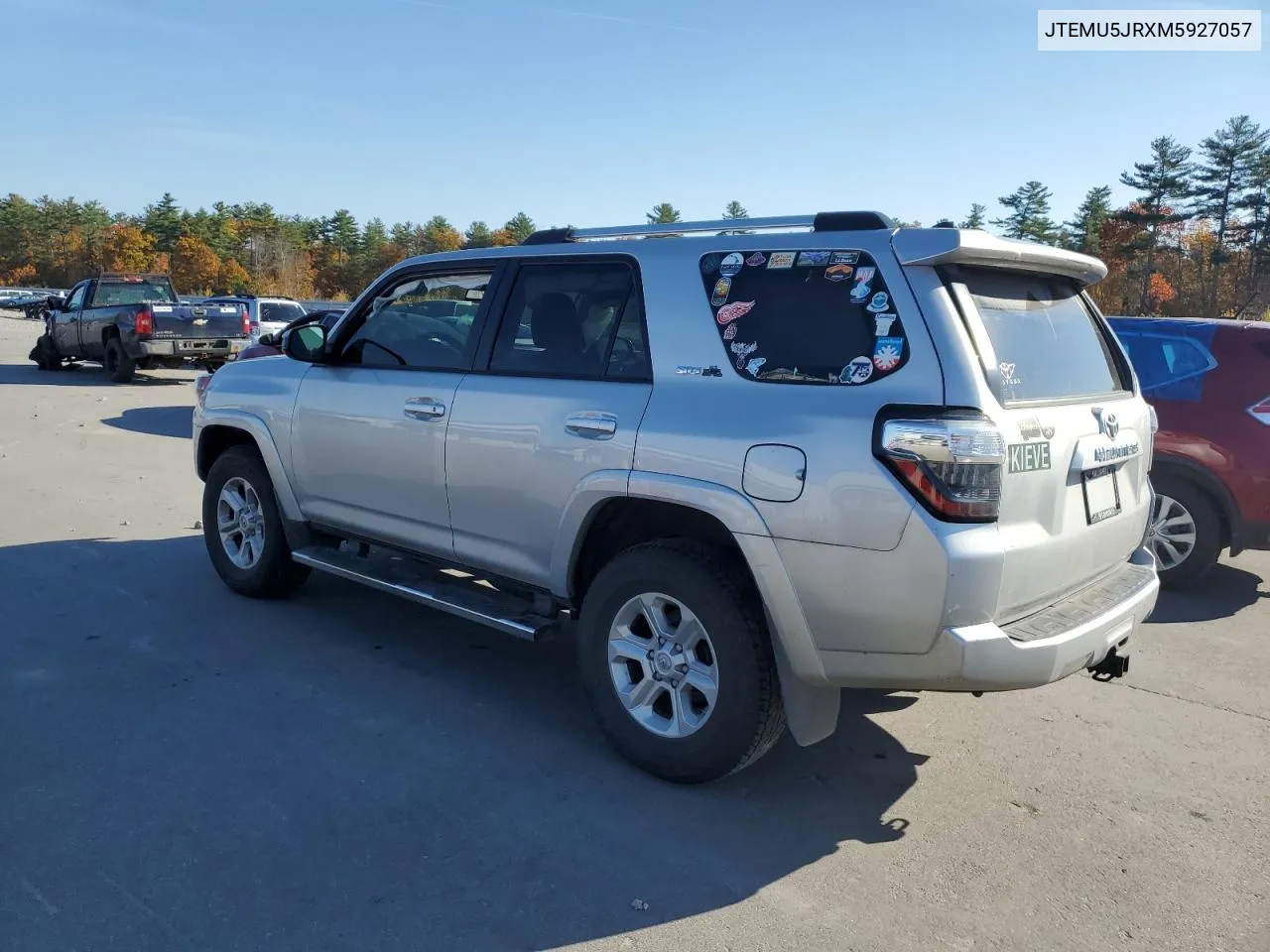 2021 Toyota 4Runner Sr5/Sr5 Premium VIN: JTEMU5JRXM5927057 Lot: 77427594