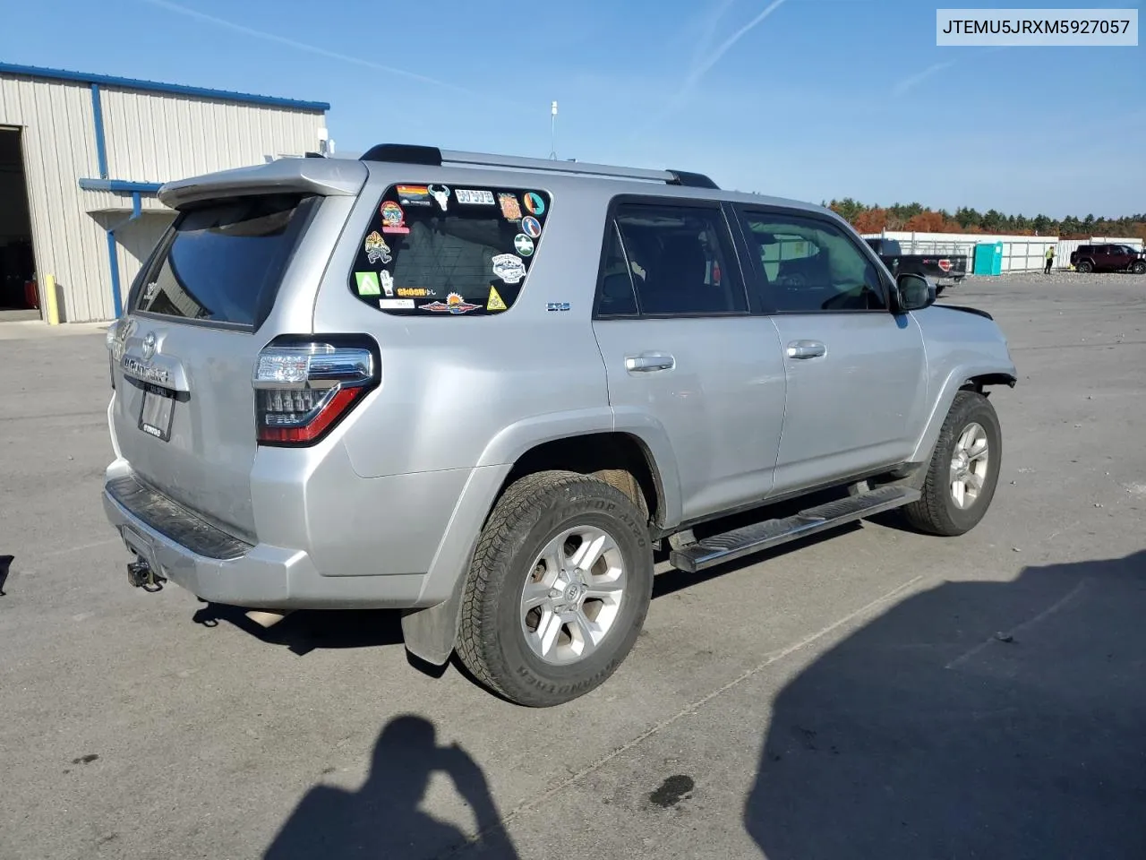 2021 Toyota 4Runner Sr5/Sr5 Premium VIN: JTEMU5JRXM5927057 Lot: 77427594