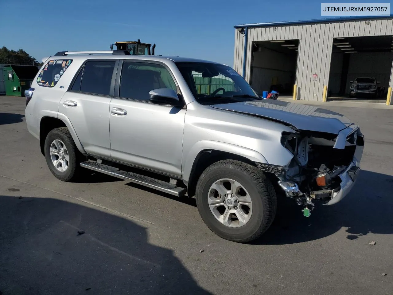 2021 Toyota 4Runner Sr5/Sr5 Premium VIN: JTEMU5JRXM5927057 Lot: 77427594