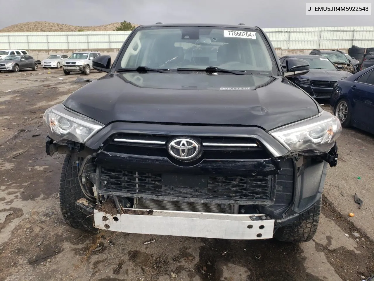 2021 Toyota 4Runner Sr5/Sr5 Premium VIN: JTEMU5JR4M5922548 Lot: 77860204