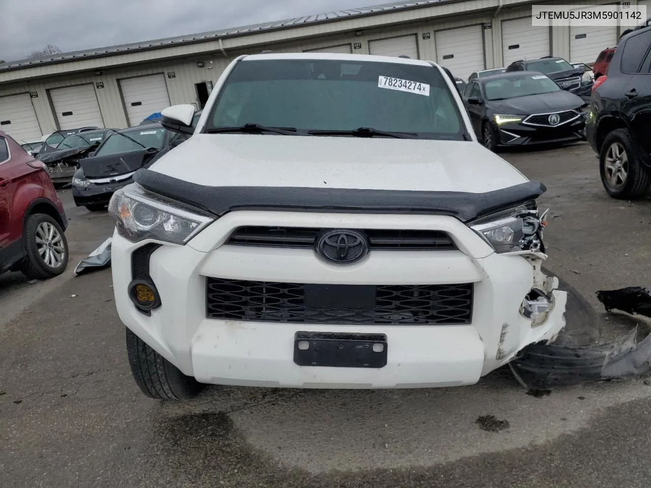 2021 Toyota 4Runner Sr5/Sr5 Premium VIN: JTEMU5JR3M5901142 Lot: 78234274