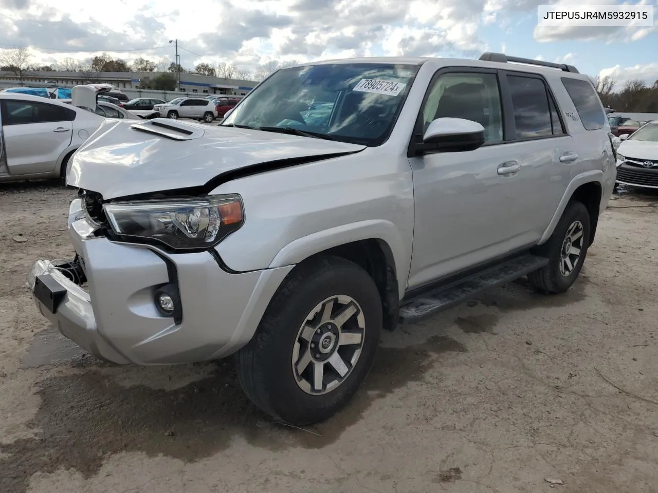 2021 Toyota 4Runner Sr5/Sr5 Premium VIN: JTEPU5JR4M5932915 Lot: 78905724