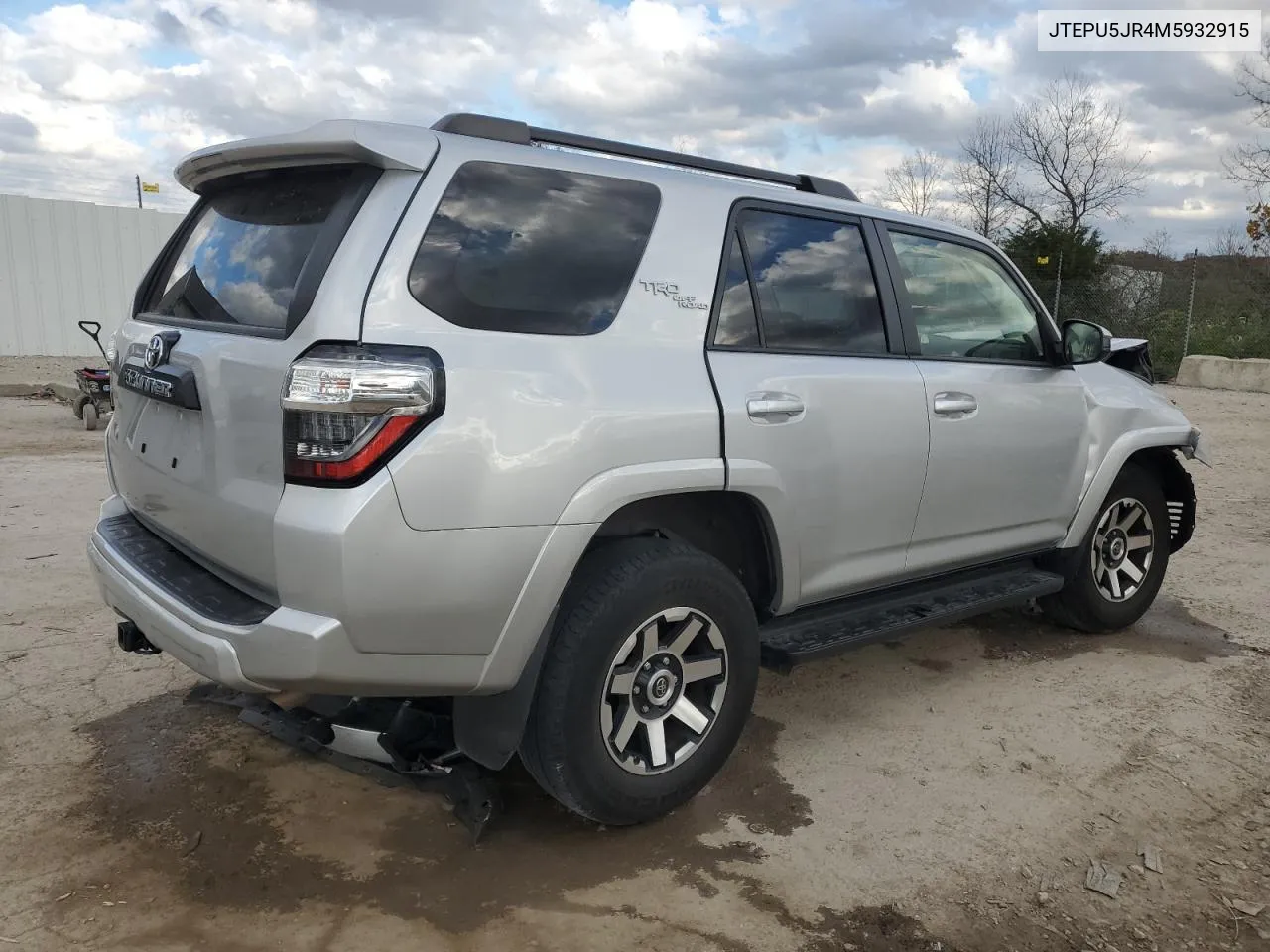 2021 Toyota 4Runner Sr5/Sr5 Premium VIN: JTEPU5JR4M5932915 Lot: 78905724