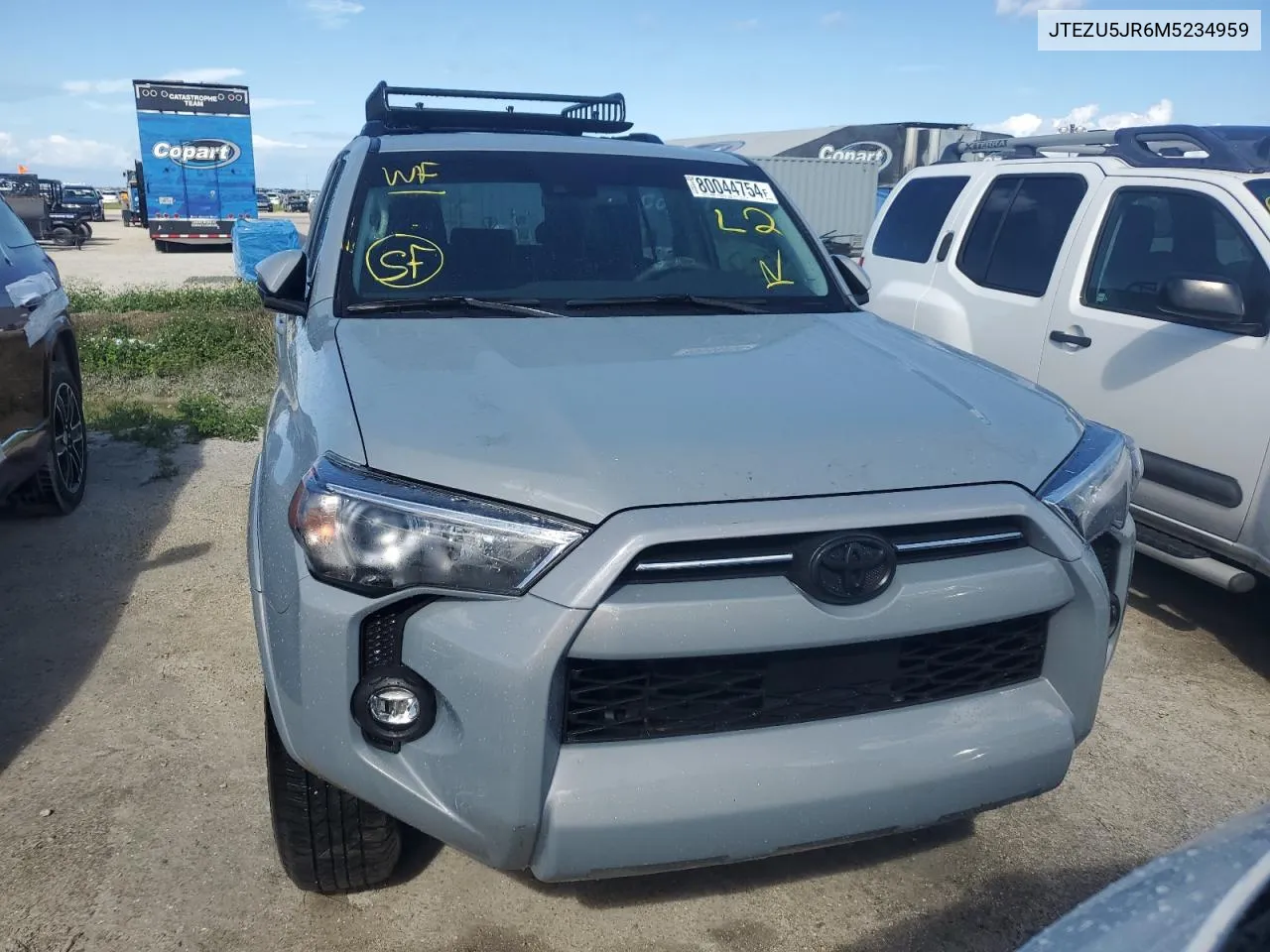 2021 Toyota 4Runner Sr5 VIN: JTEZU5JR6M5234959 Lot: 80044754