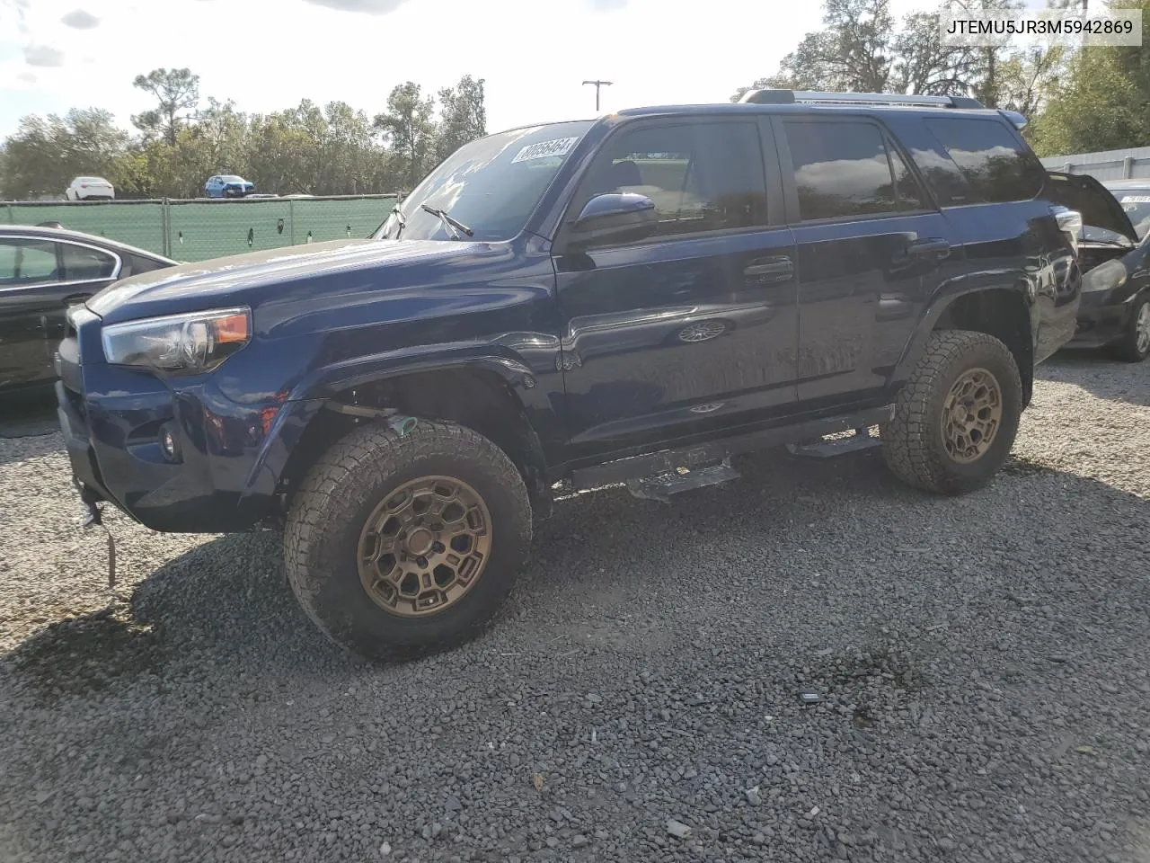 2021 Toyota 4Runner Sr5/Sr5 Premium VIN: JTEMU5JR3M5942869 Lot: 80056464