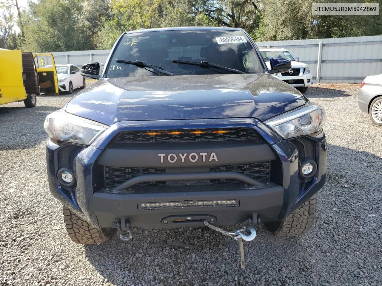 2021 Toyota 4Runner Sr5/Sr5 Premium VIN: JTEMU5JR3M5942869 Lot: 80056464