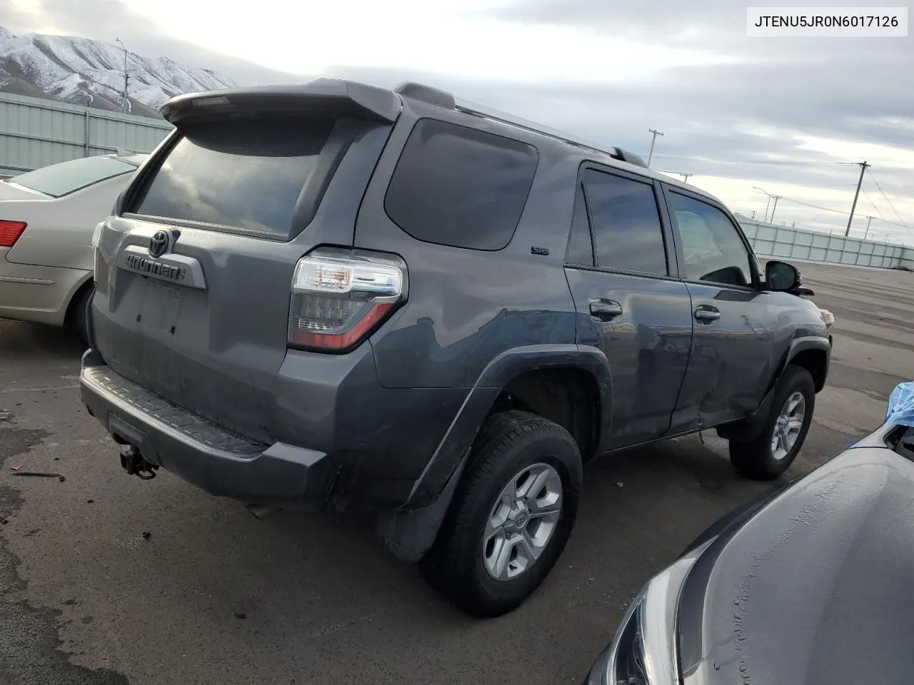 2022 Toyota 4Runner Sr5/Sr5 Premium VIN: JTENU5JR0N6017126 Lot: 43491604