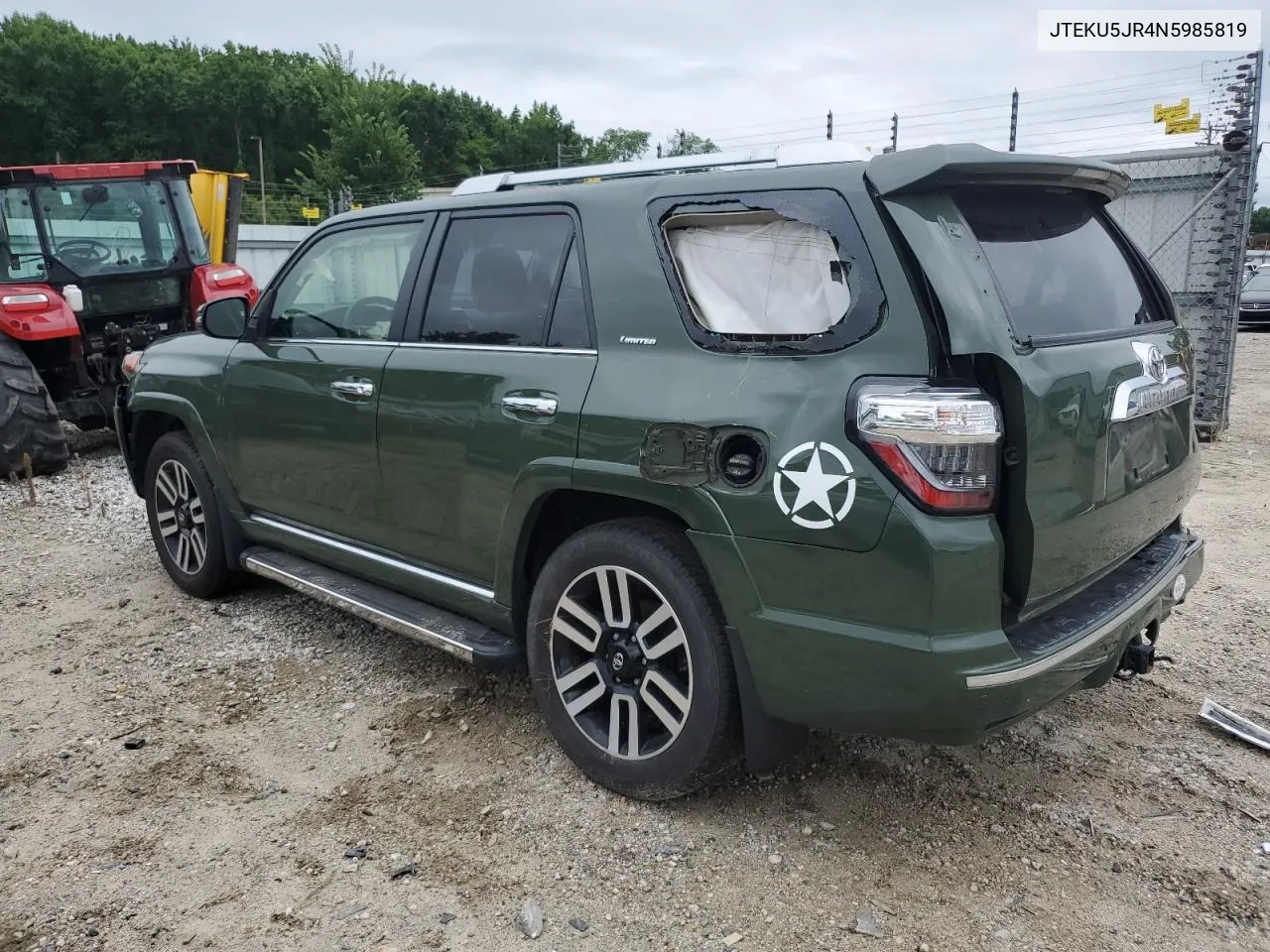 2022 Toyota 4Runner Limited VIN: JTEKU5JR4N5985819 Lot: 61086064