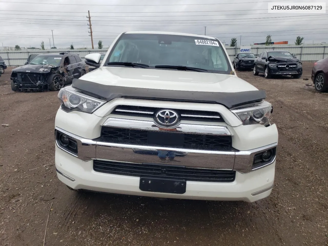 2022 Toyota 4Runner Limited VIN: JTEKU5JR0N6087129 Lot: 64882104