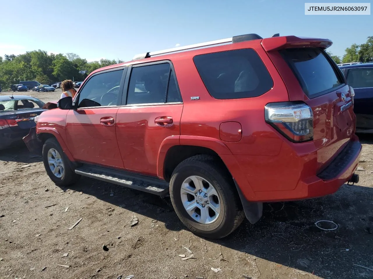 2022 Toyota 4Runner Sr5/Sr5 Premium VIN: JTEMU5JR2N6063097 Lot: 67853764