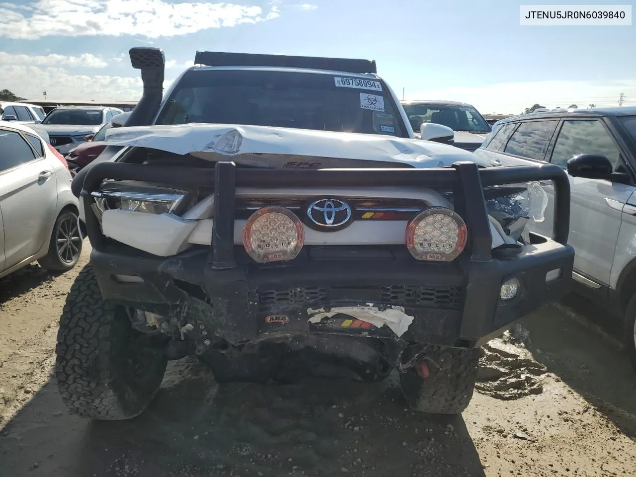 2022 Toyota 4Runner Sr5/Sr5 Premium VIN: JTENU5JR0N6039840 Lot: 69758994