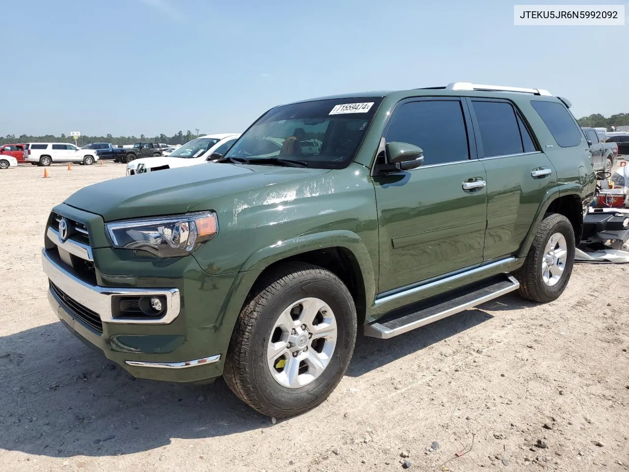 2022 Toyota 4Runner Limited VIN: JTEKU5JR6N5992092 Lot: 71559474