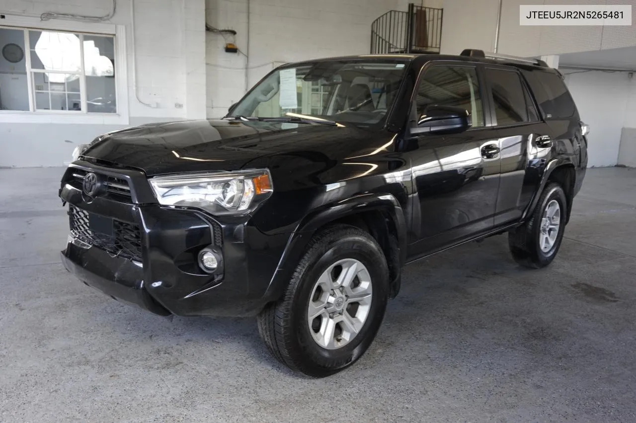 2022 Toyota 4Runner Sr5 VIN: JTEEU5JR2N5265481 Lot: 72620344