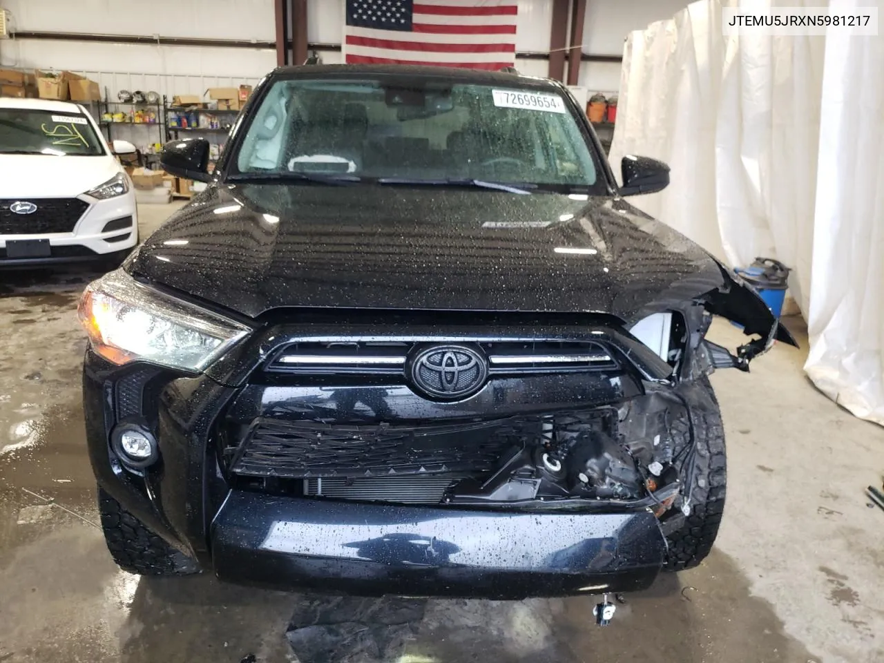 2022 Toyota 4Runner Sr5/Sr5 Premium VIN: JTEMU5JRXN5981217 Lot: 72699654