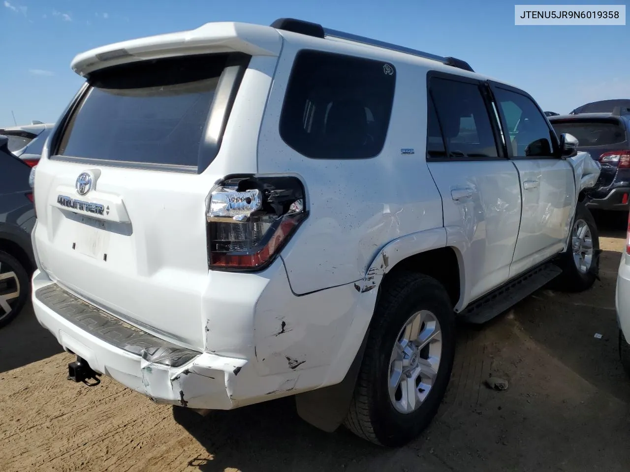 2022 Toyota 4Runner Sr5/Sr5 Premium VIN: JTENU5JR9N6019358 Lot: 72752074