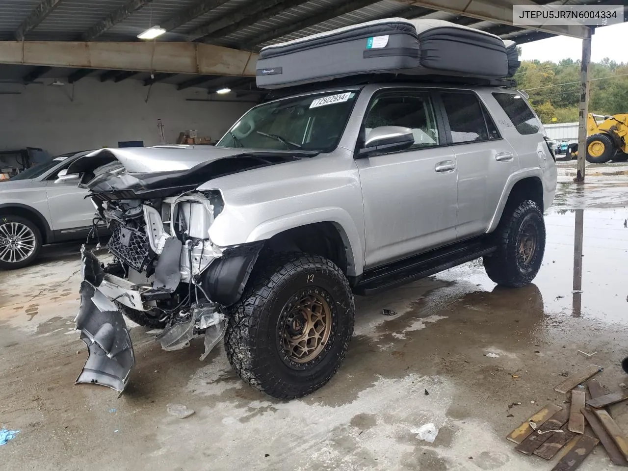 2022 Toyota 4Runner Sr5/Sr5 Premium VIN: JTEPU5JR7N6004334 Lot: 72922934