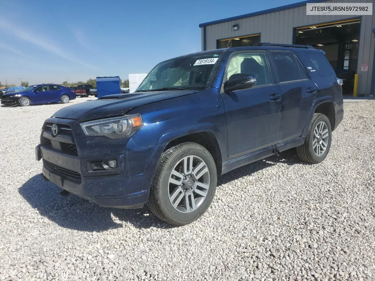 2022 Toyota 4Runner Sr5 Premium VIN: JTESU5JR5N5972982 Lot: 73519134