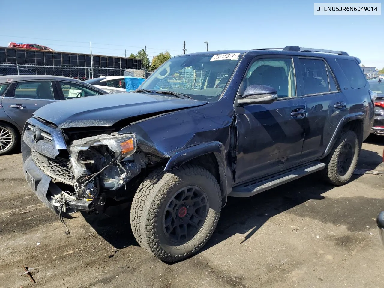 2022 Toyota 4Runner Sr5/Sr5 Premium VIN: JTENU5JR6N6049014 Lot: 73715374