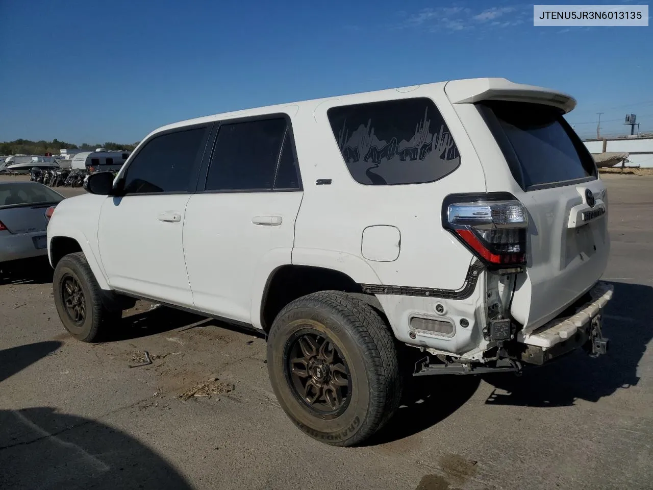 2022 Toyota 4Runner Sr5/Sr5 Premium VIN: JTENU5JR3N6013135 Lot: 74630784