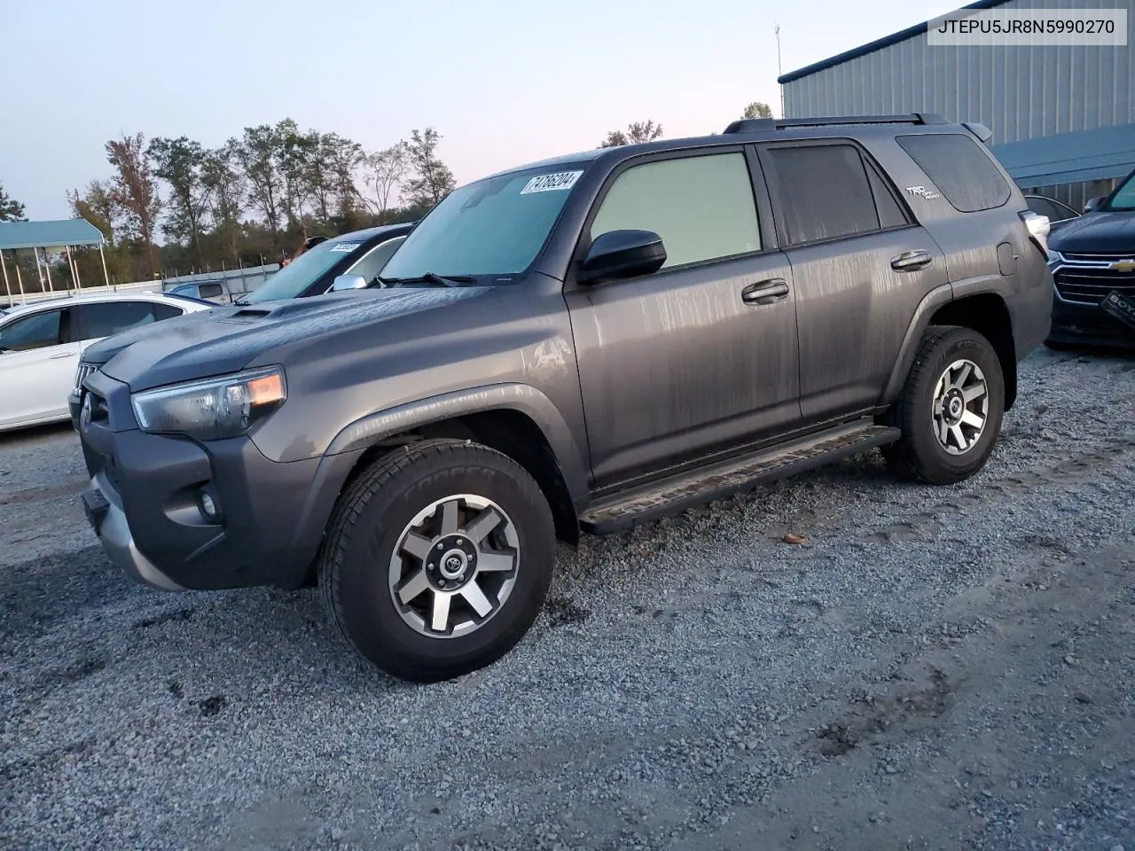 2022 Toyota 4Runner Sr5/Sr5 Premium VIN: JTEPU5JR8N5990270 Lot: 74786204