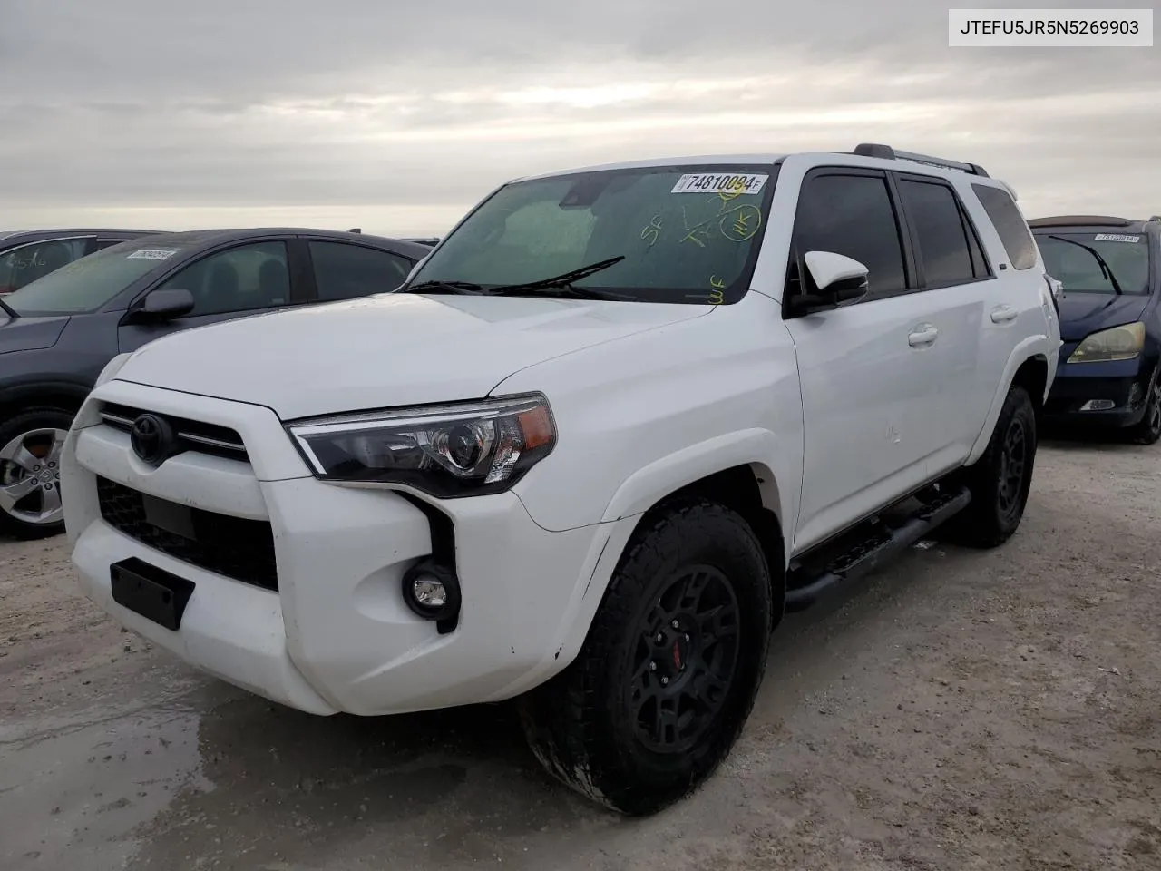 2022 Toyota 4Runner Sr5 VIN: JTEFU5JR5N5269903 Lot: 74810094