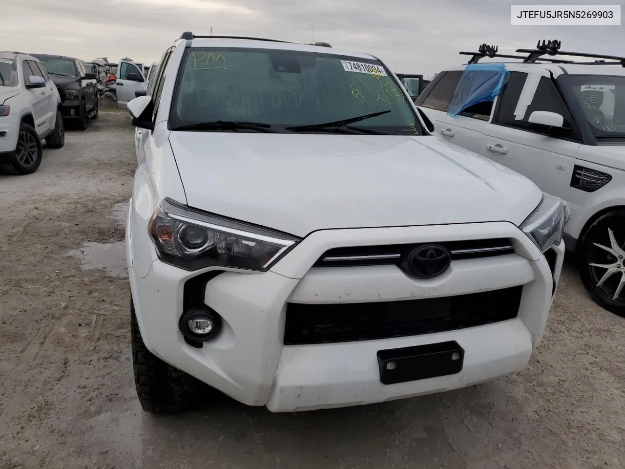 2022 Toyota 4Runner Sr5 VIN: JTEFU5JR5N5269903 Lot: 74810094