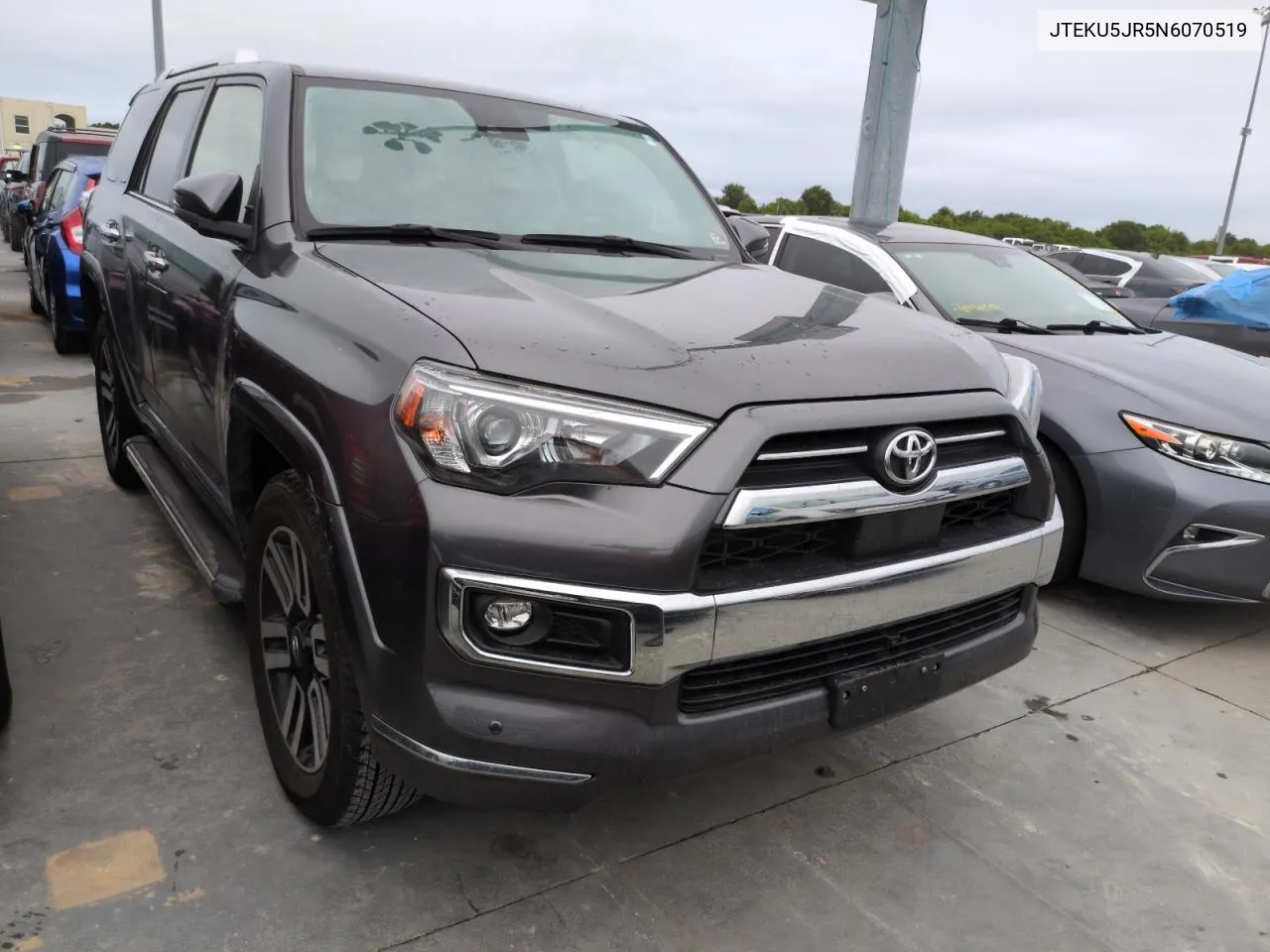 2022 Toyota 4Runner Limited VIN: JTEKU5JR5N6070519 Lot: 74881334