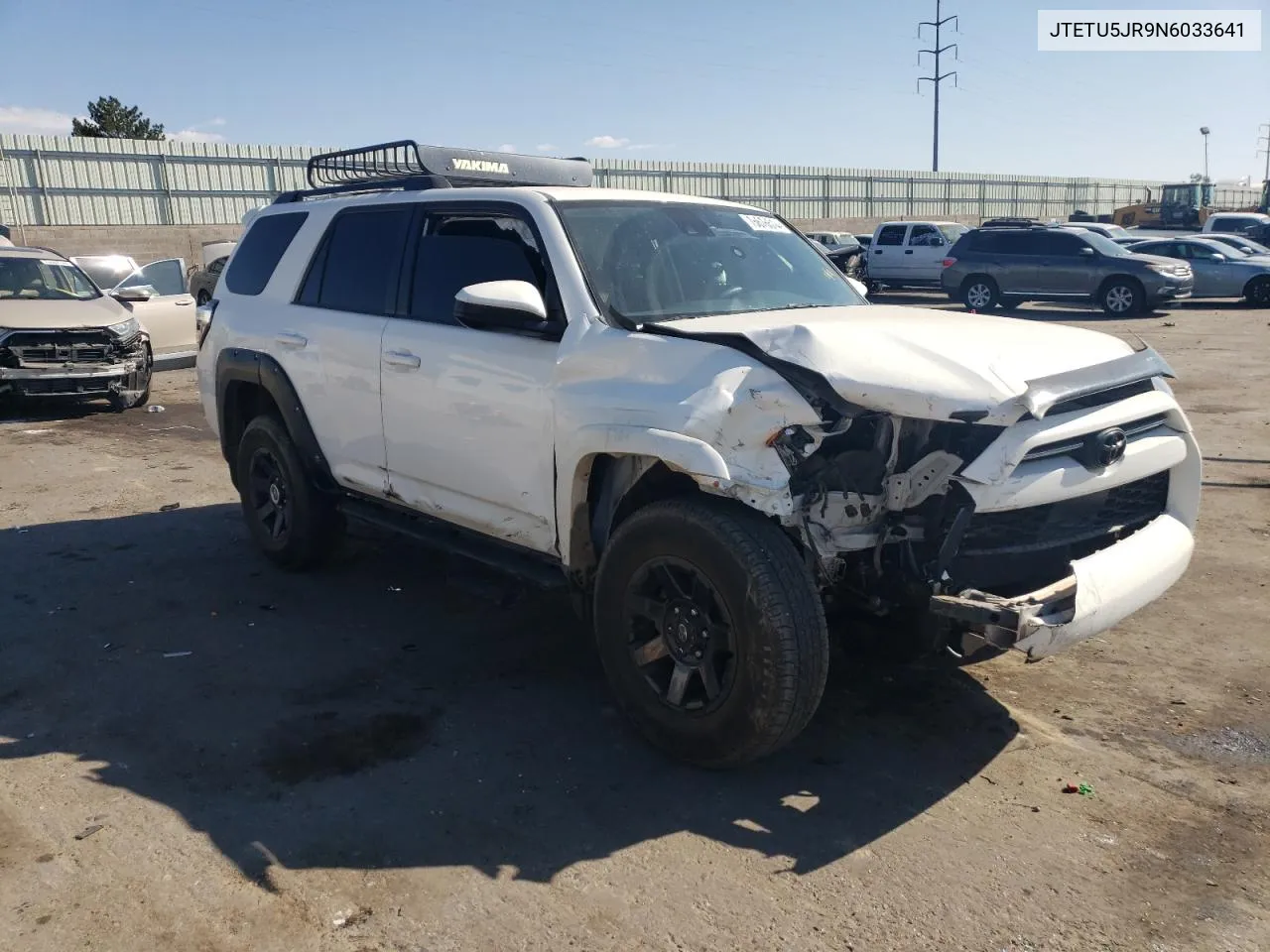 2022 Toyota 4Runner Trail VIN: JTETU5JR9N6033641 Lot: 75676514