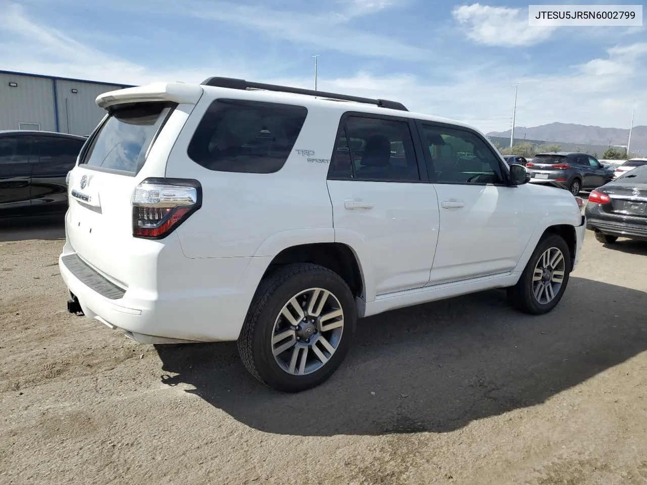 2022 Toyota 4Runner Sr5 Premium VIN: JTESU5JR5N6002799 Lot: 75773254