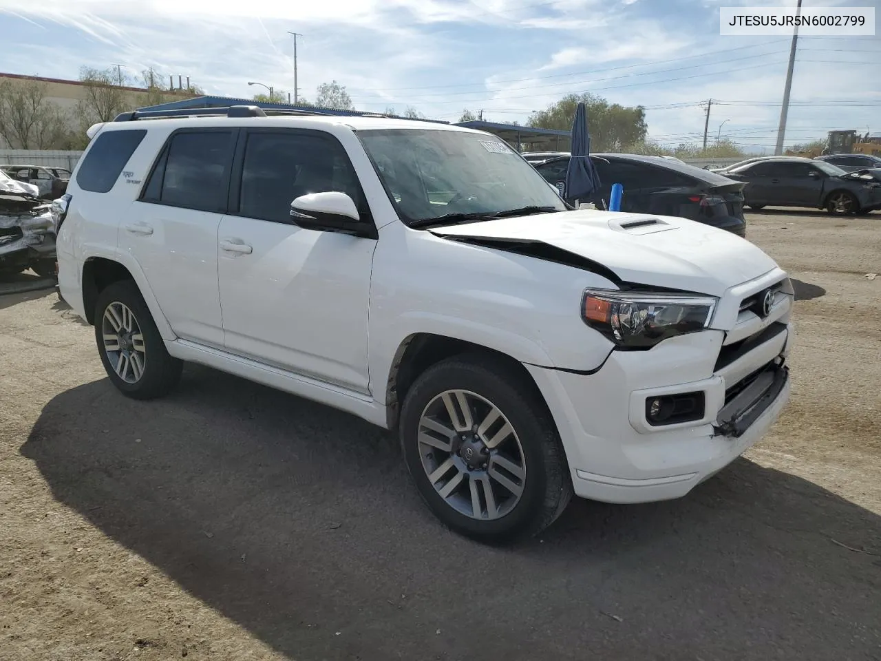 2022 Toyota 4Runner Sr5 Premium VIN: JTESU5JR5N6002799 Lot: 75773254