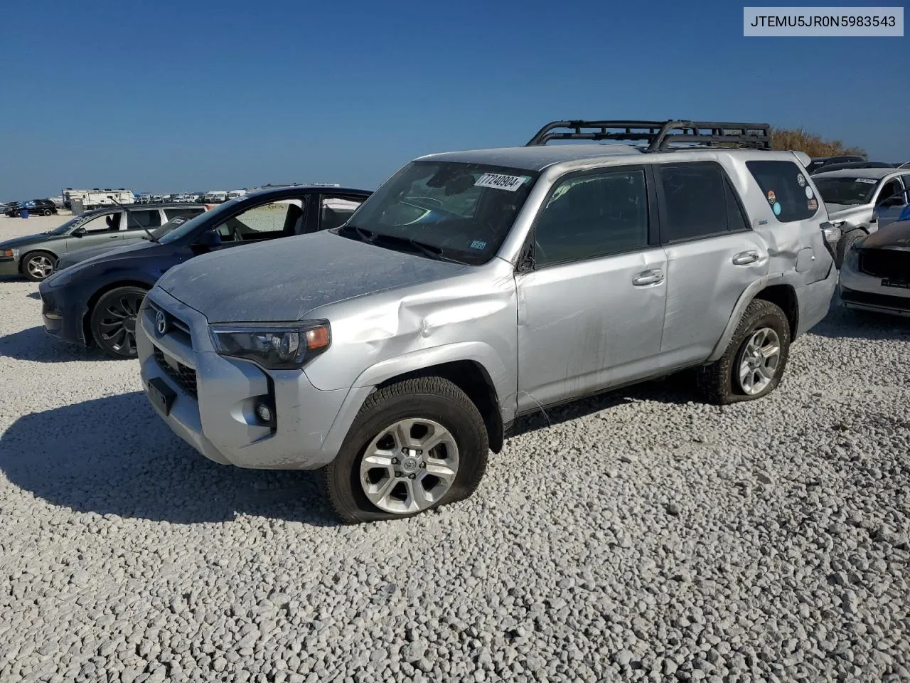 2022 Toyota 4Runner Sr5/Sr5 Premium VIN: JTEMU5JR0N5983543 Lot: 77240904