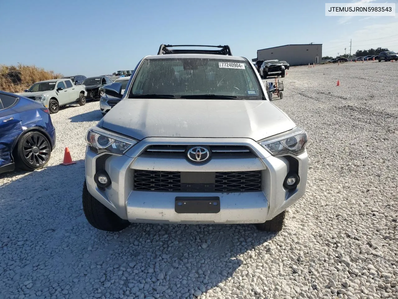 2022 Toyota 4Runner Sr5/Sr5 Premium VIN: JTEMU5JR0N5983543 Lot: 77240904