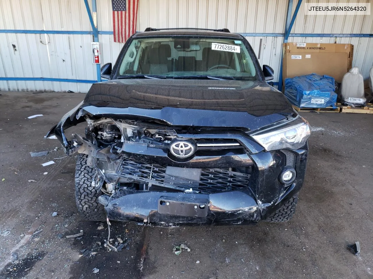 2022 Toyota 4Runner Sr5 VIN: JTEEU5JR6N5264320 Lot: 77262884