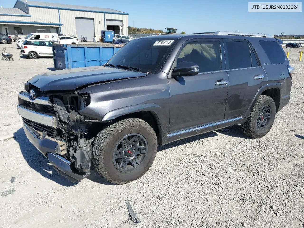 2022 Toyota 4Runner Limited VIN: JTEKU5JR2N6033024 Lot: 77307794